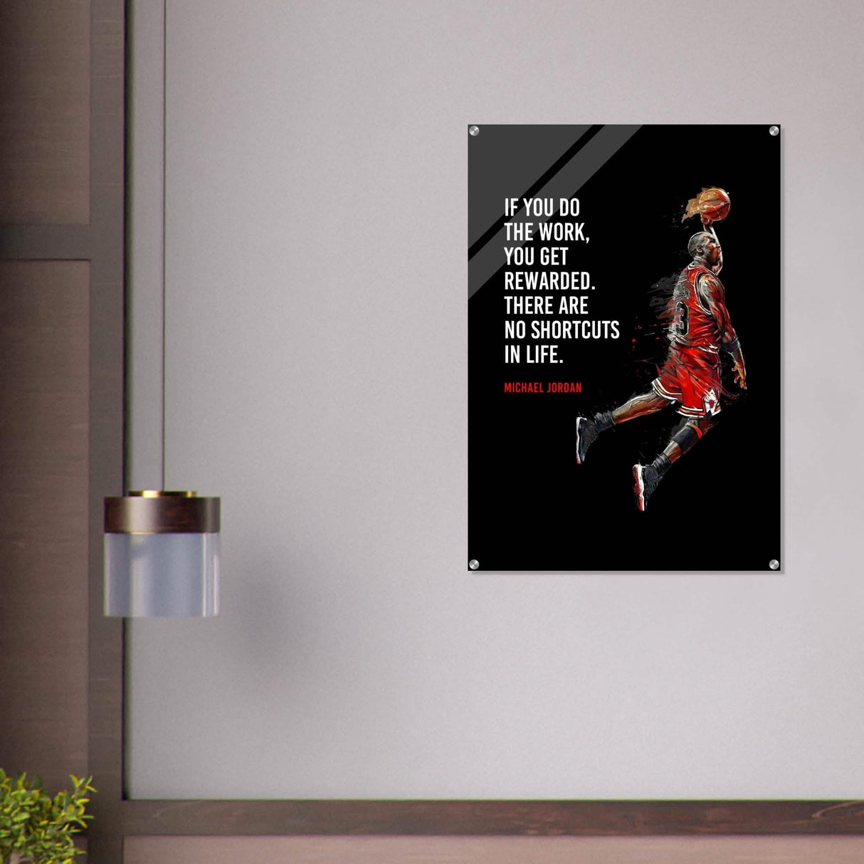 Da Vinci Motivational Wall Art | No Shortcuts - Acrylic Print - 70x100 cm / 28x40″ -
