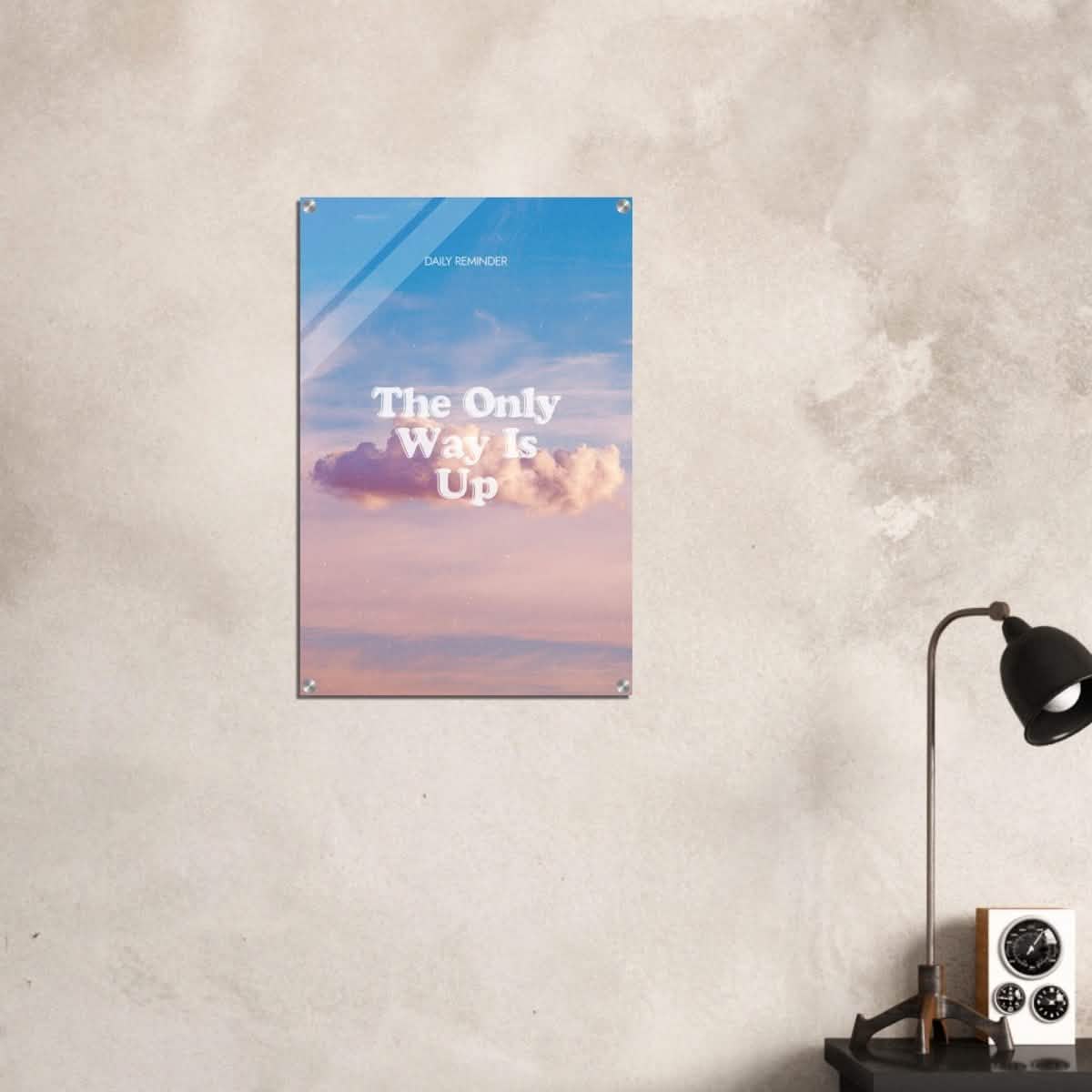 Da Vinci Motivational Wall art | Only Way - Acrylic Print - 50x75 cm / 20x30″ -