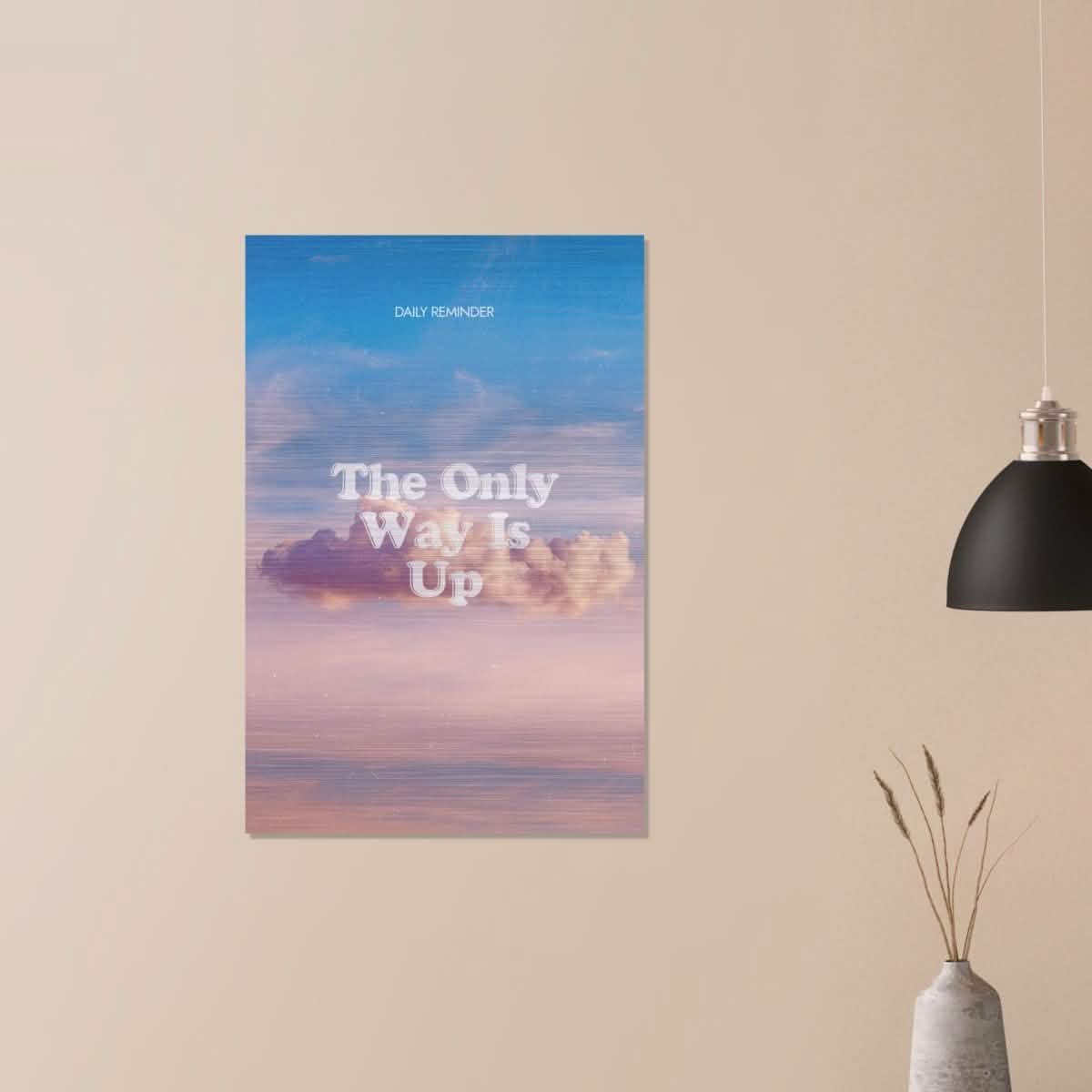 Da Vinci Motivational Wall art | Only Way - Brushed Aluminum Print - 60x90 cm / 24x36″ -