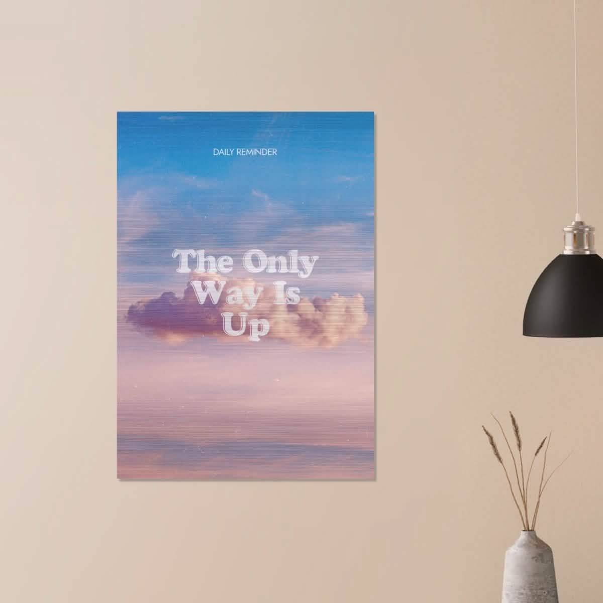 Da Vinci Motivational Wall art | Only Way - Brushed Aluminum Print - 70x100 cm / 28x40″ -