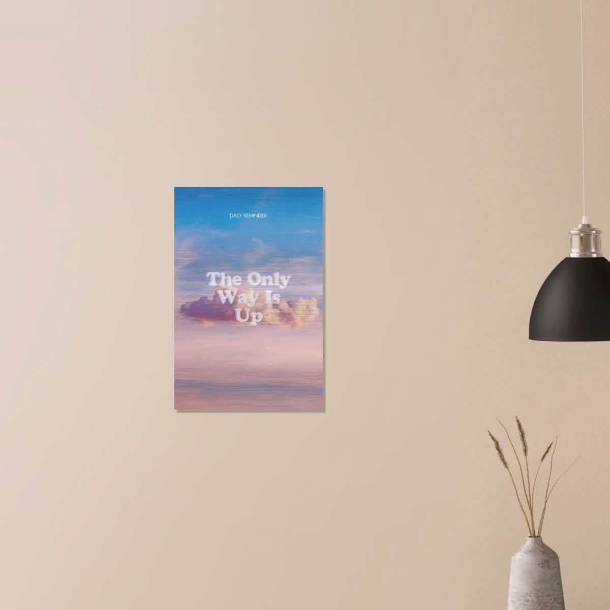 Da Vinci Motivational Wall art | Only Way - Brushed Aluminum Print - 40x60 cm / 16x24″ -