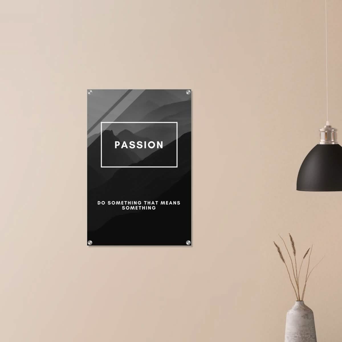 Da Vinci Motivational Wall Art | Passion - Acrylic Print - 50x75 cm / 20x30″ -