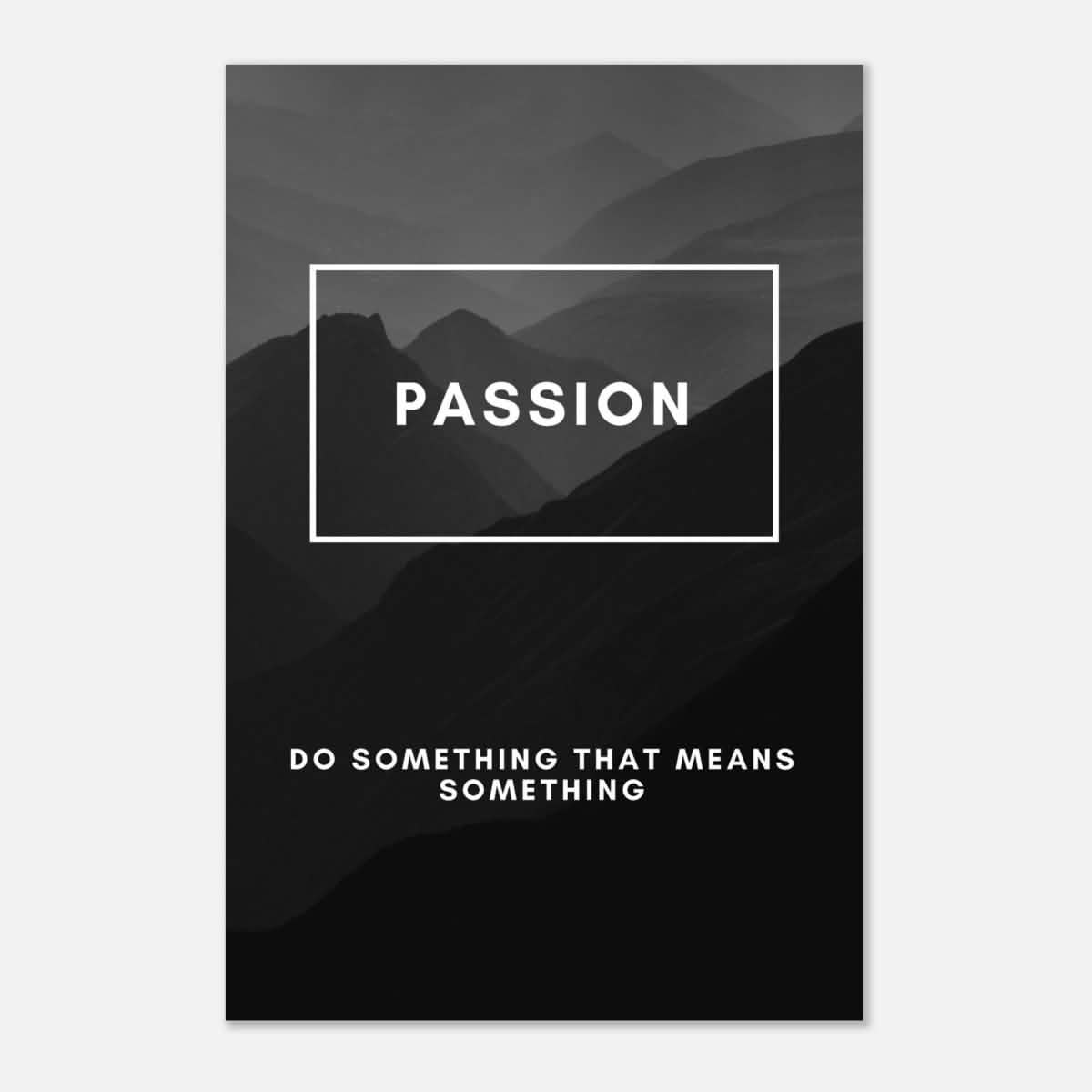Da Vinci Motivational Wall Art | Passion - Aluminum Print - 50x75 cm / 20x30″ -
