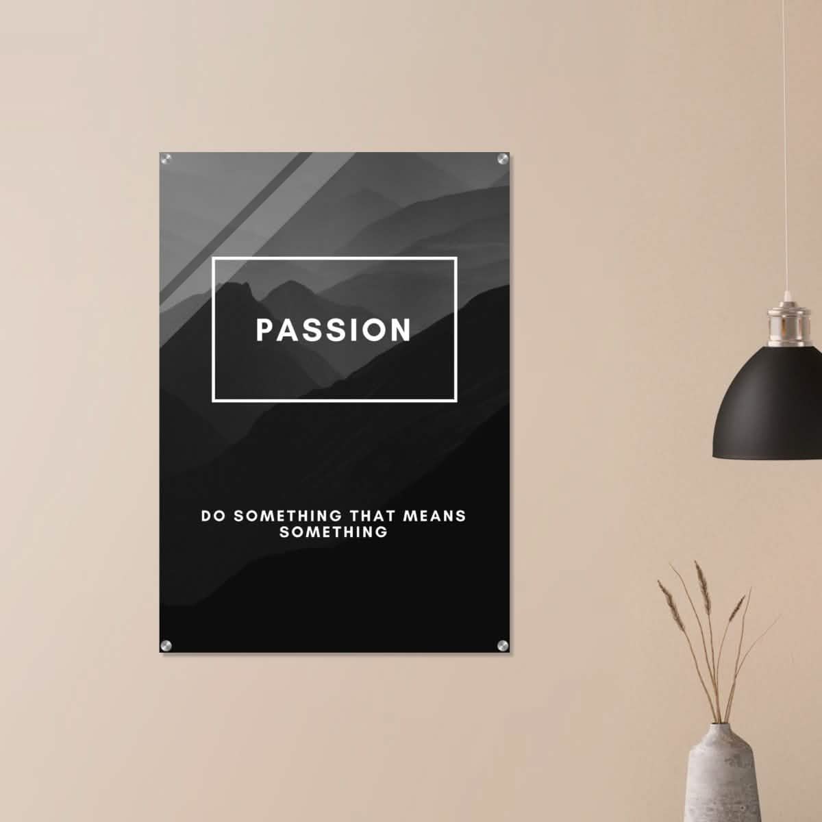 Da Vinci Motivational Wall Art | Passion - Acrylic Print - 70x100 cm / 28x40″ -