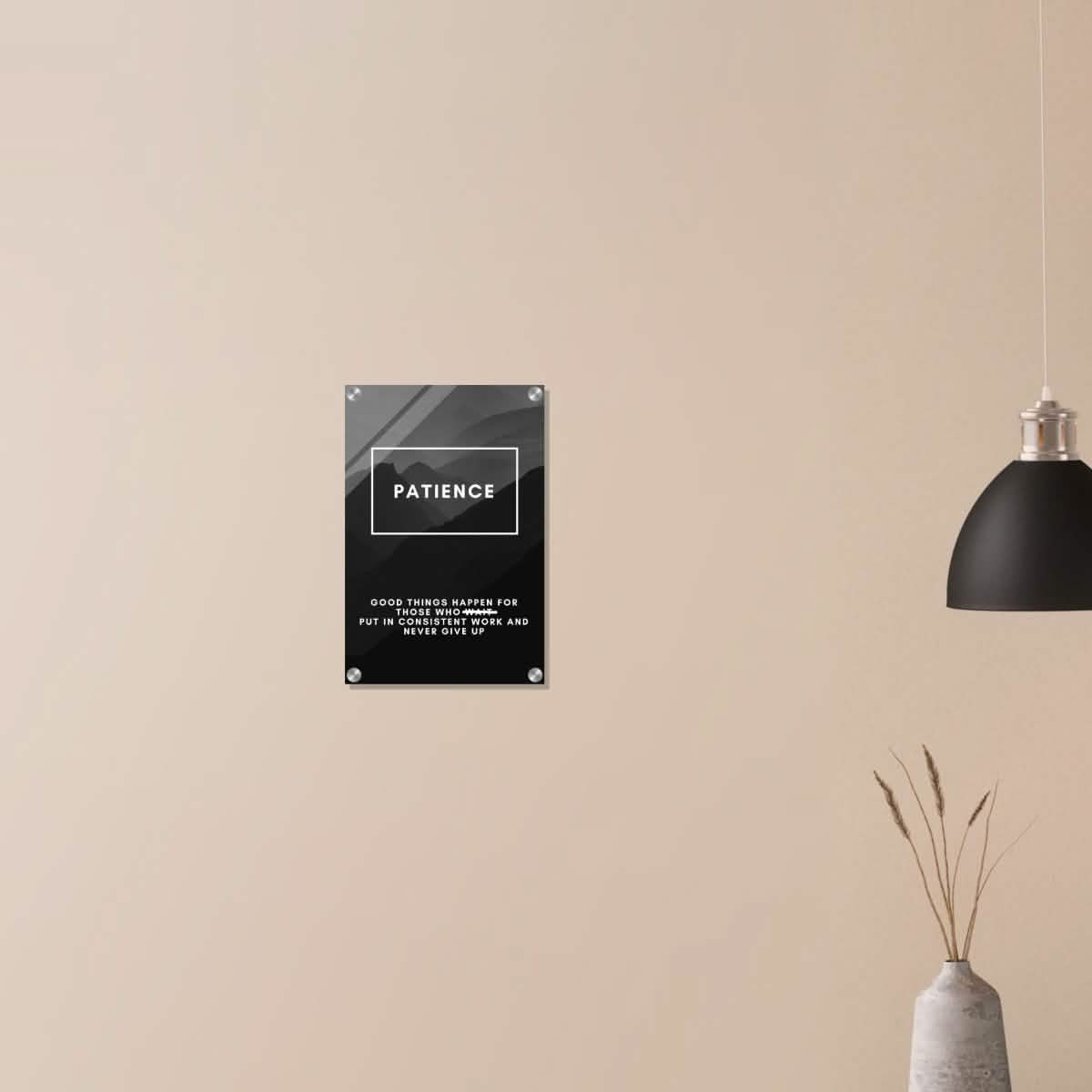 Da Vinci Motivational Wall Art | Patience - Acrylic Print - 30x45 cm / 12x18″ -