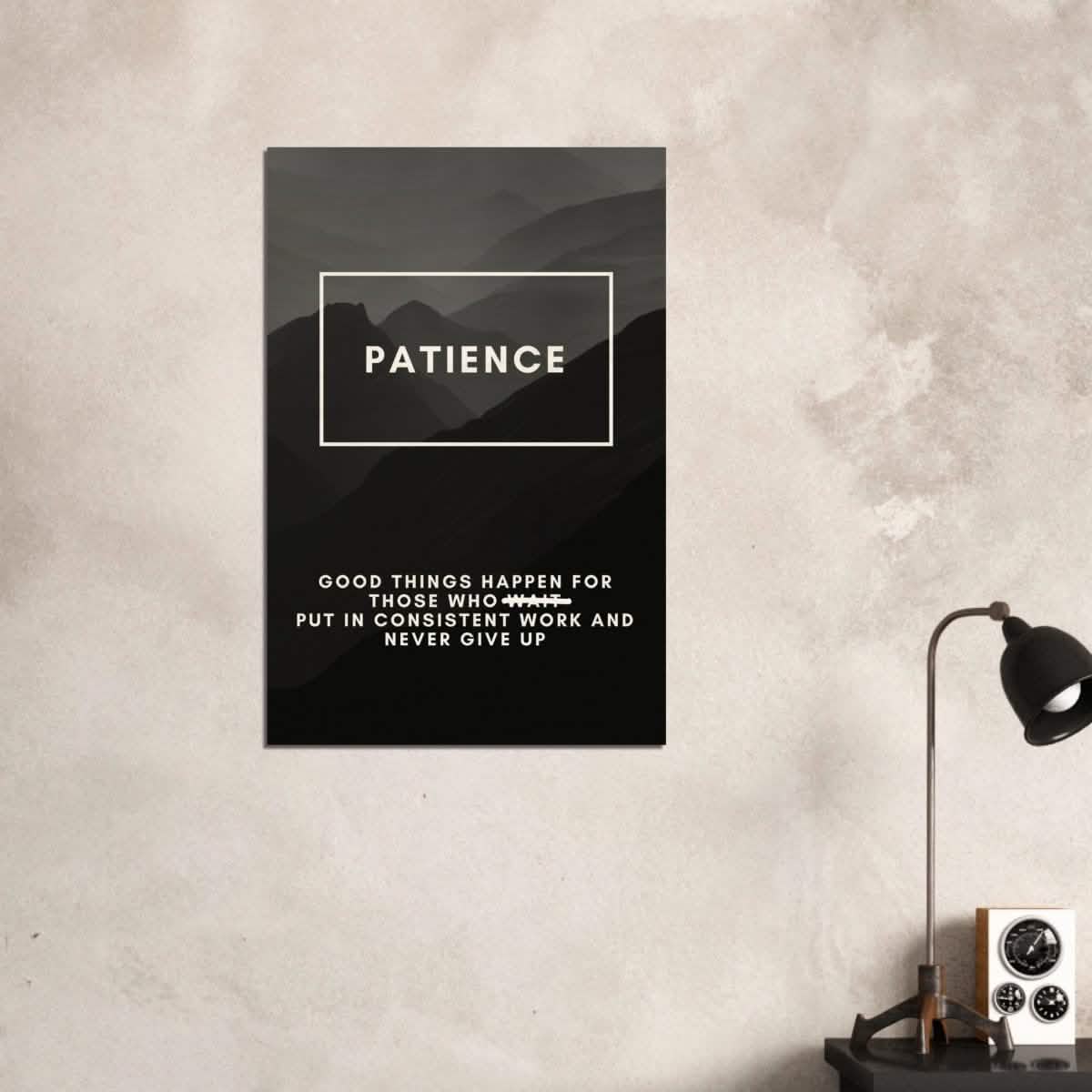 Da Vinci Motivational Wall Art | Patience - Wood Prints - 60x90 cm / 24x36″ - 10 mm