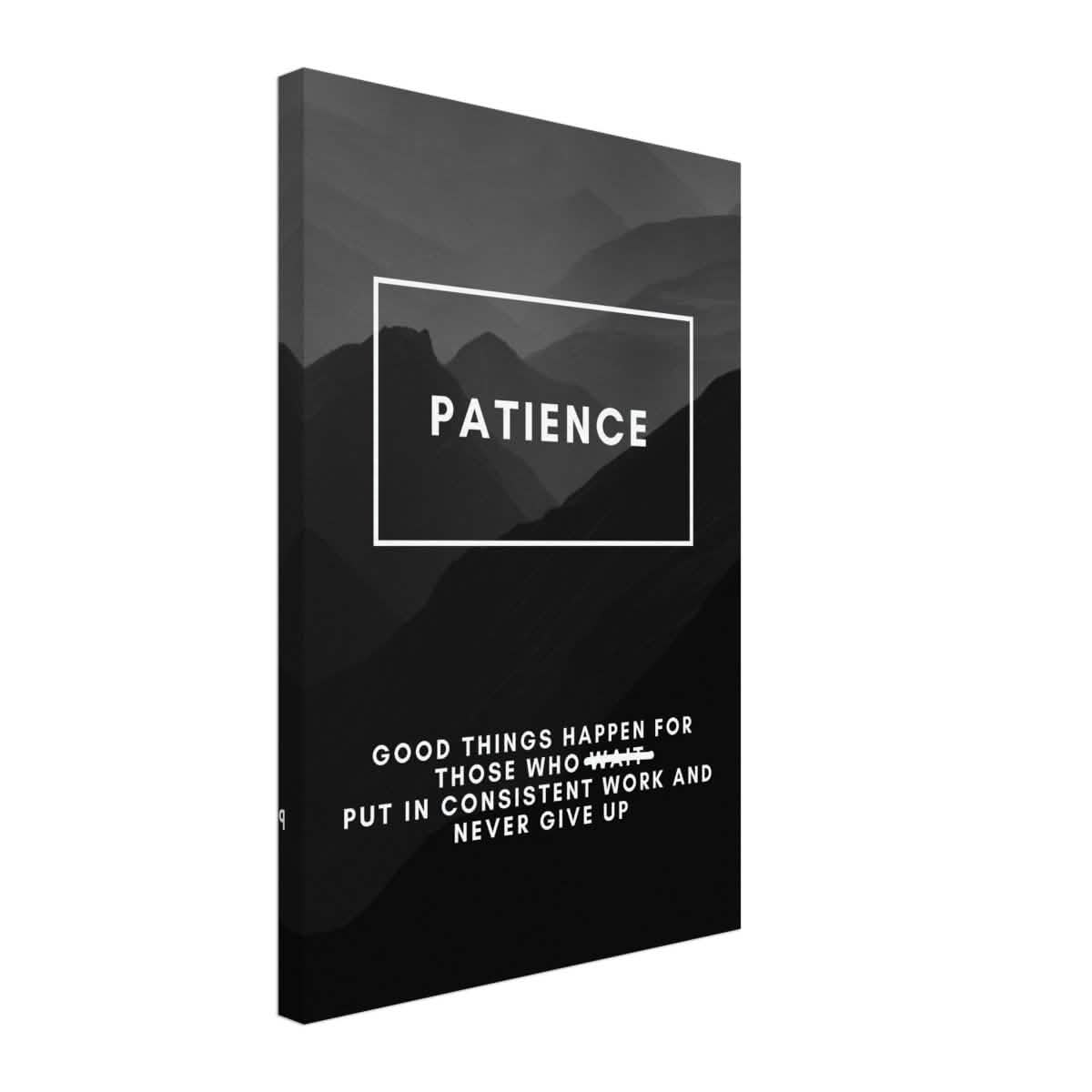 Da Vinci Motivational Wall Art | Patience - Canvas - 40x60 cm / 16x24″ - Thick