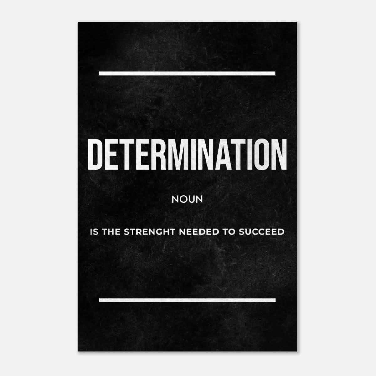 Da Vinci Motivational Wall art Print | Determination - Aluminum Print - 30x45 cm / 12x18″ -