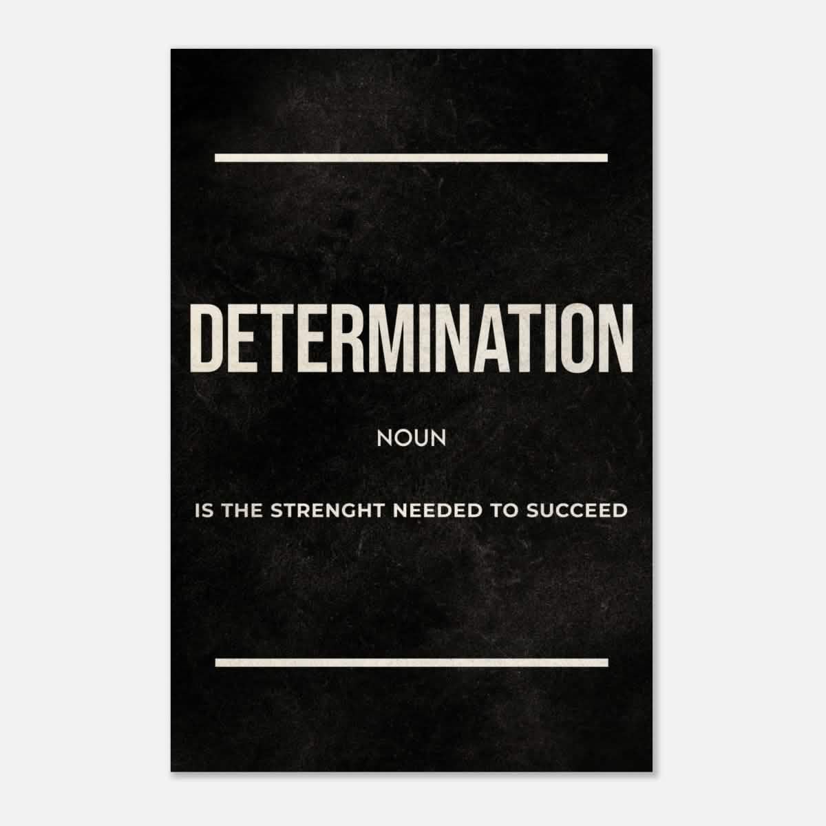 Da Vinci Motivational Wall art Print | Determination - Acrylic Print - 30x45 cm / 12x18″ -