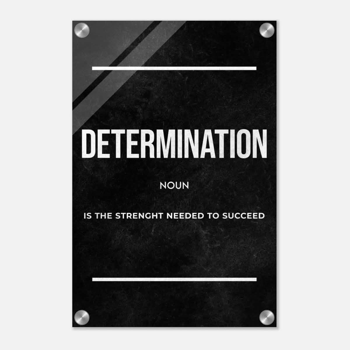 Da Vinci Motivational Wall art Print | Determination - Acrylic Print - 30x45 cm / 12x18″ -