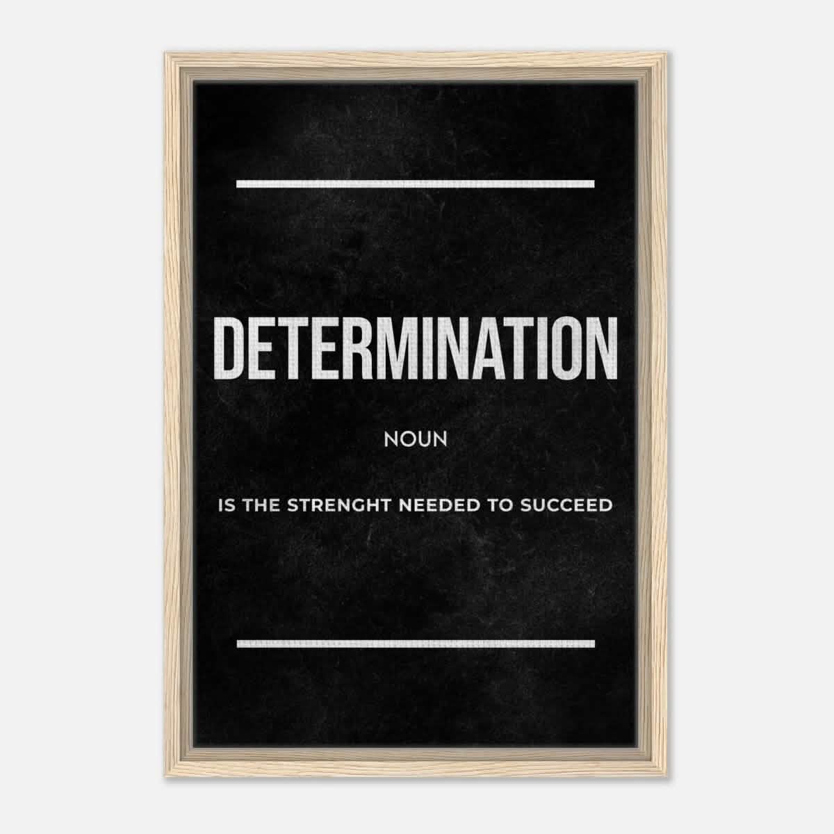Da Vinci Motivational Wall art Print | Determination - Acrylic Print - 30x45 cm / 12x18″ -