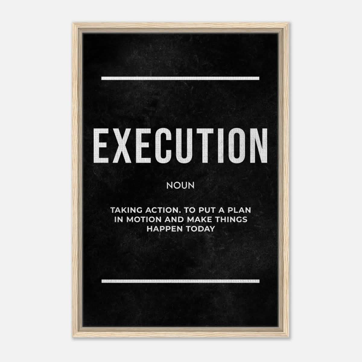 Da Vinci Motivational Wall art Print | Execution - Acrylic Print - 30x45 cm / 12x18″ -