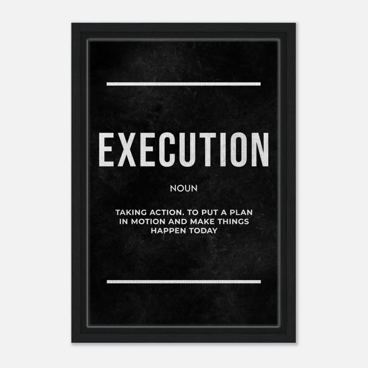 Da Vinci Motivational Wall art Print | Execution - Acrylic Print - 30x45 cm / 12x18″ -