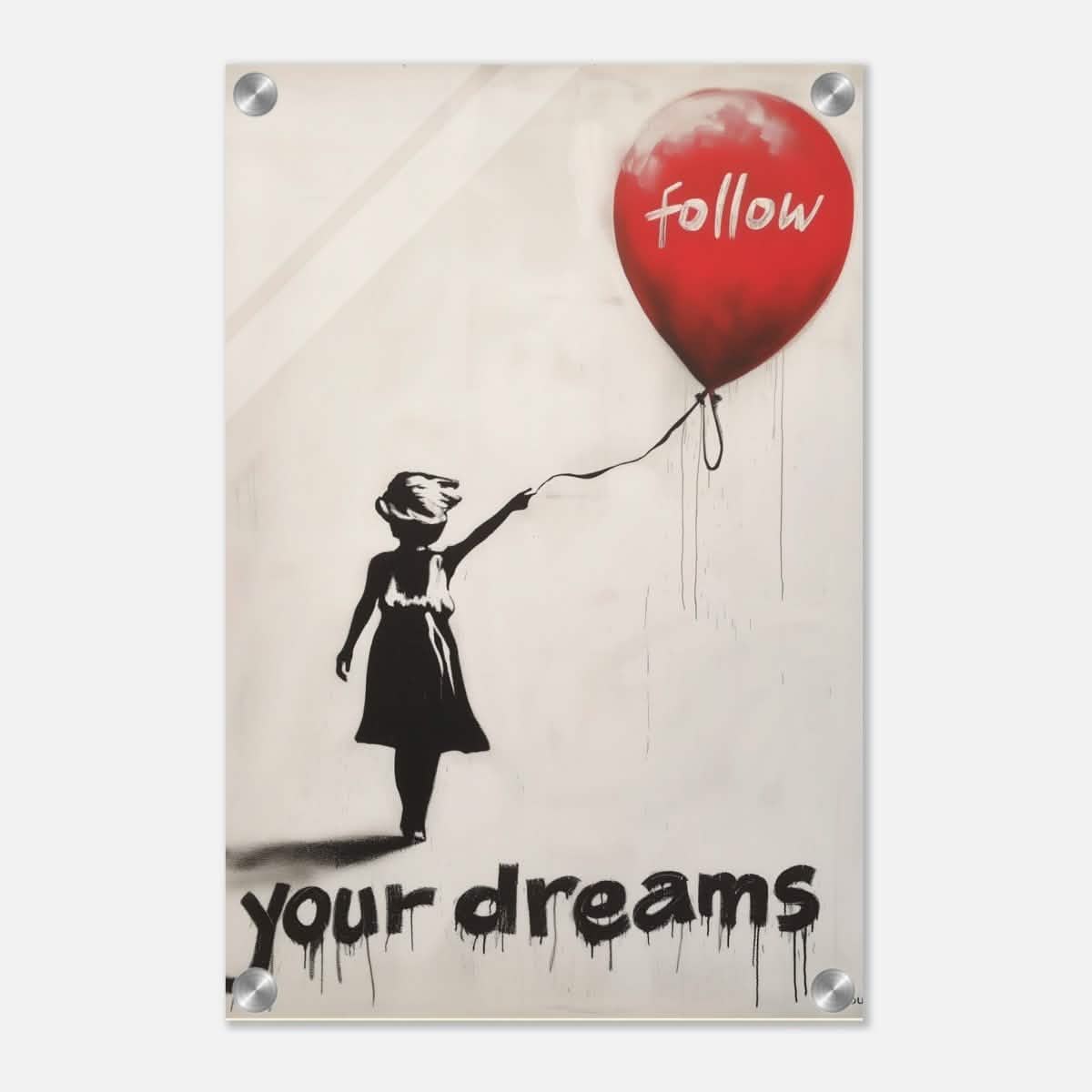 Da Vinci Motivational Wall art print | Follow Your Dreams - Acrylic Print - 30x45 cm / 12x18″ -