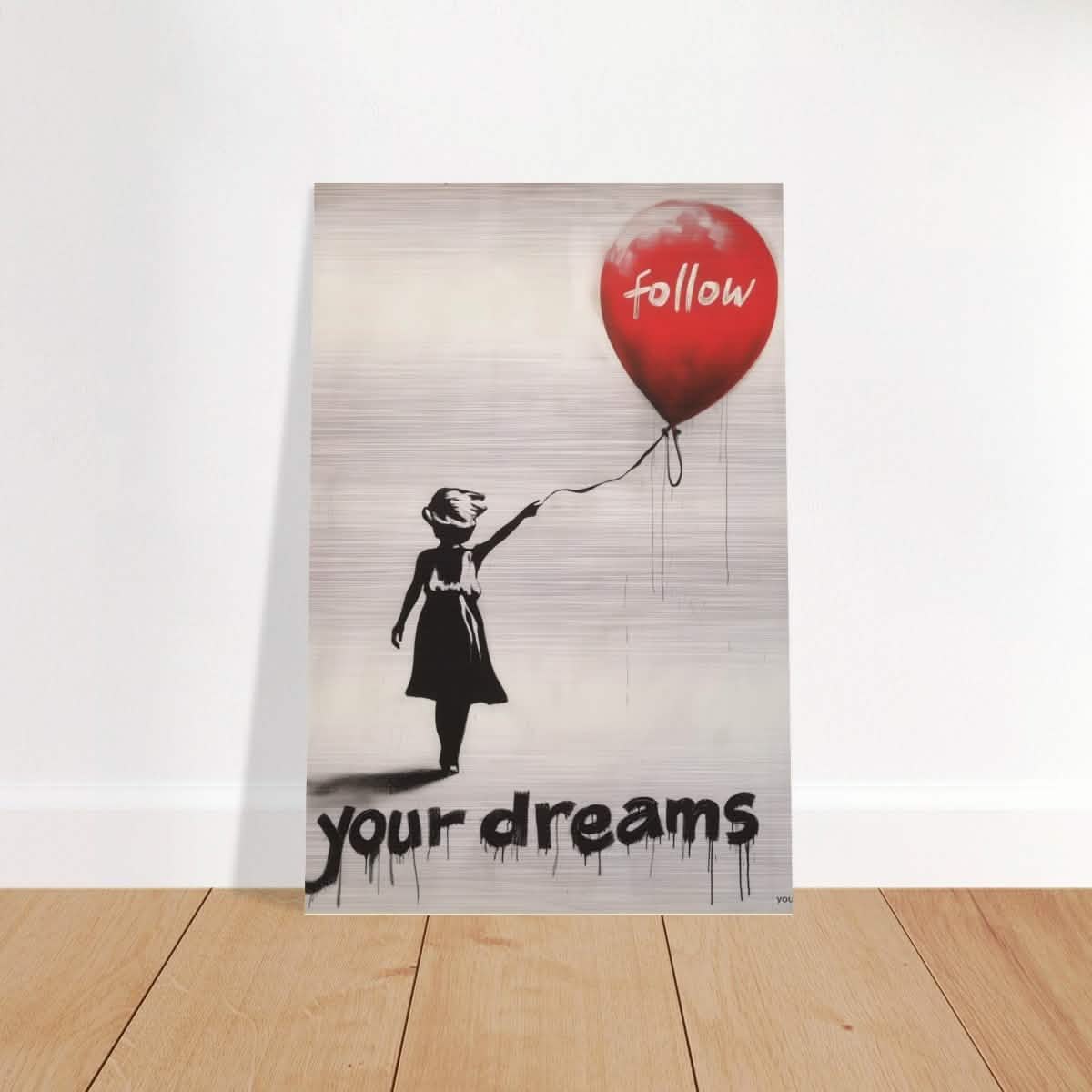 Da Vinci Motivational Wall art print | Follow Your Dreams - Brushed Aluminum Print - 30x45 cm / 12x18″ -