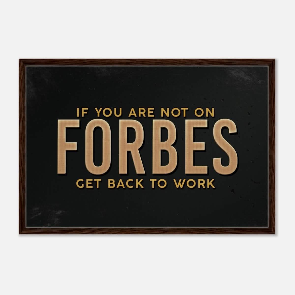 Da Vinci Motivational Wall art Print | Forbes - Framed Canvas - 60x90 cm / 24x36″ - Dark wood frame