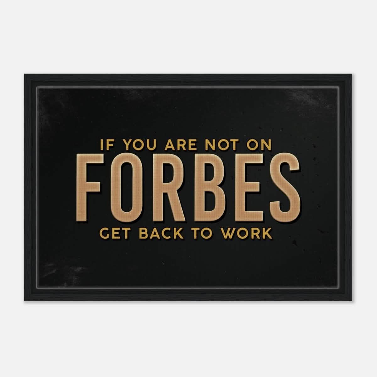 Da Vinci Motivational Wall art Print | Forbes - Framed Canvas - 40x60 cm / 16x24″ - Black frame