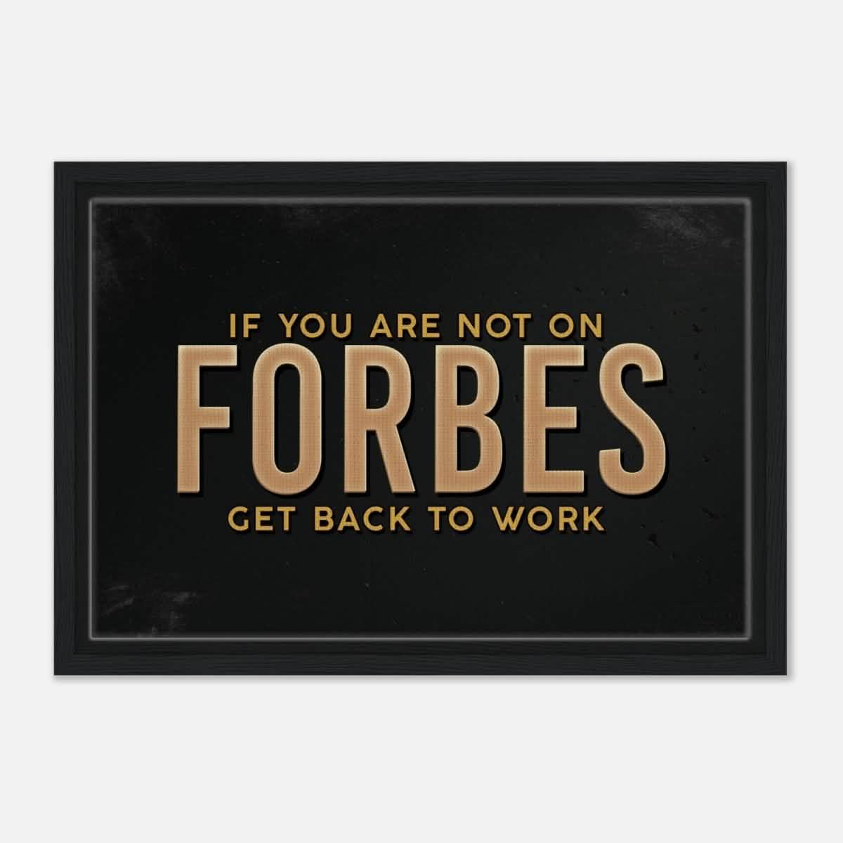 Da Vinci Motivational Wall art Print | Forbes - Framed Canvas - 30x45 cm / 12x18″ - Black frame