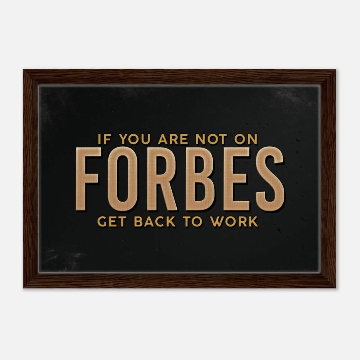 Da Vinci Motivational Wall art Print | Forbes - Framed Canvas - 30x45 cm / 12x18″ - Dark wood frame