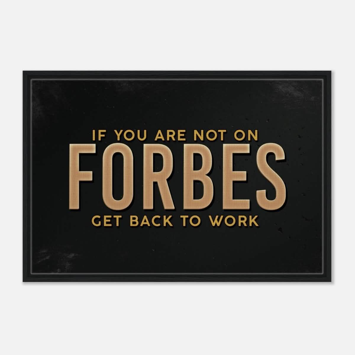 Da Vinci Motivational Wall art Print | Forbes - Framed Canvas - 60x90 cm / 24x36″ - Black frame