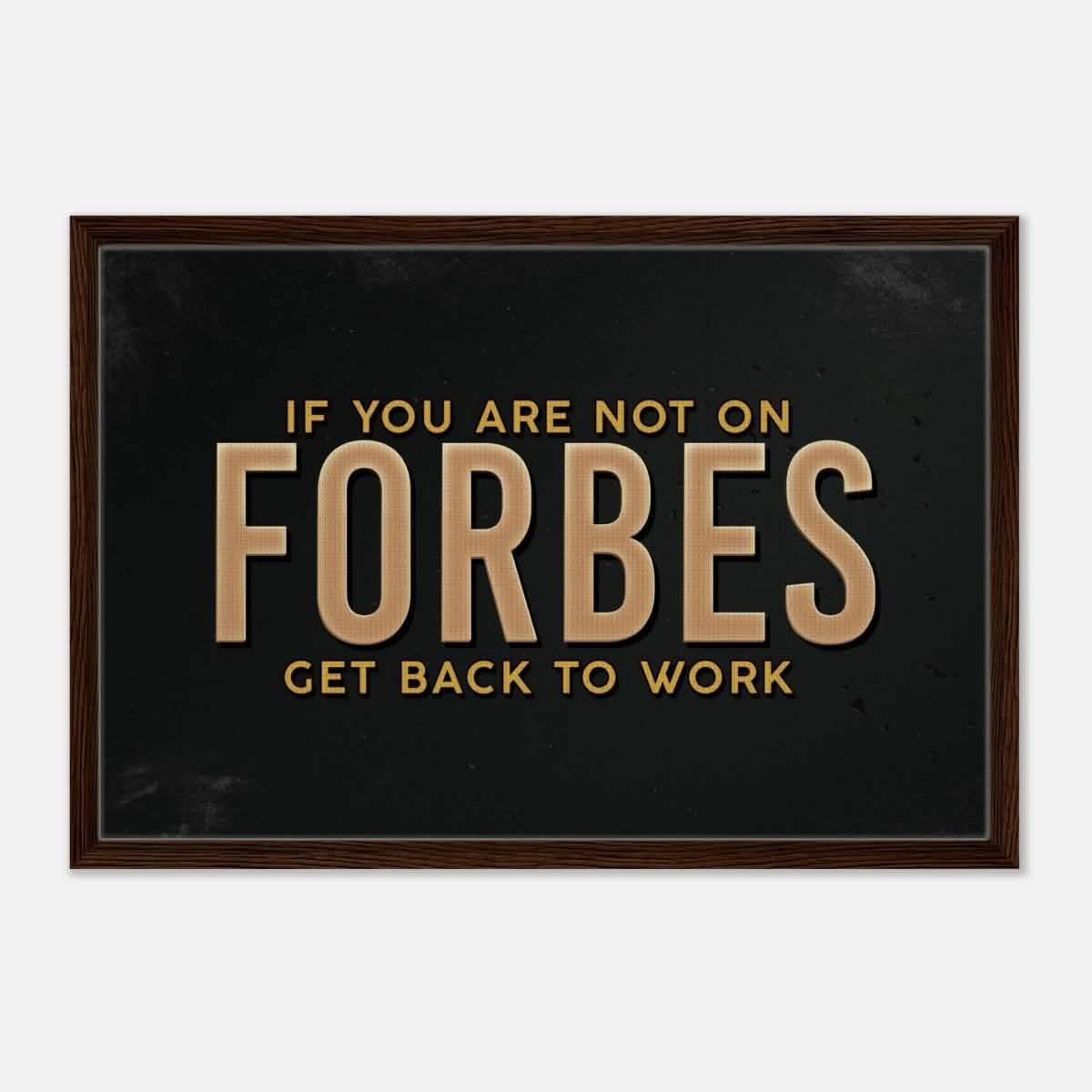 Da Vinci Motivational Wall art Print | Forbes - Framed Canvas - 50x75 cm / 20x30″ - Dark wood frame