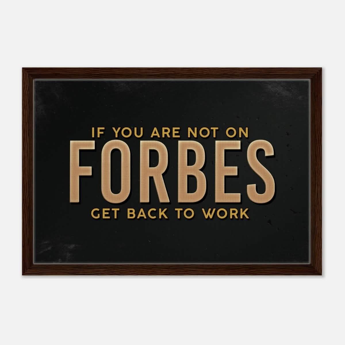 Da Vinci Motivational Wall art Print | Forbes - Framed Canvas - 40x60 cm / 16x24″ - Dark wood frame