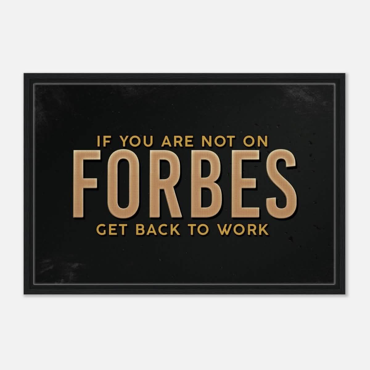 Da Vinci Motivational Wall art Print | Forbes - Framed Canvas - 50x75 cm / 20x30″ - Black frame