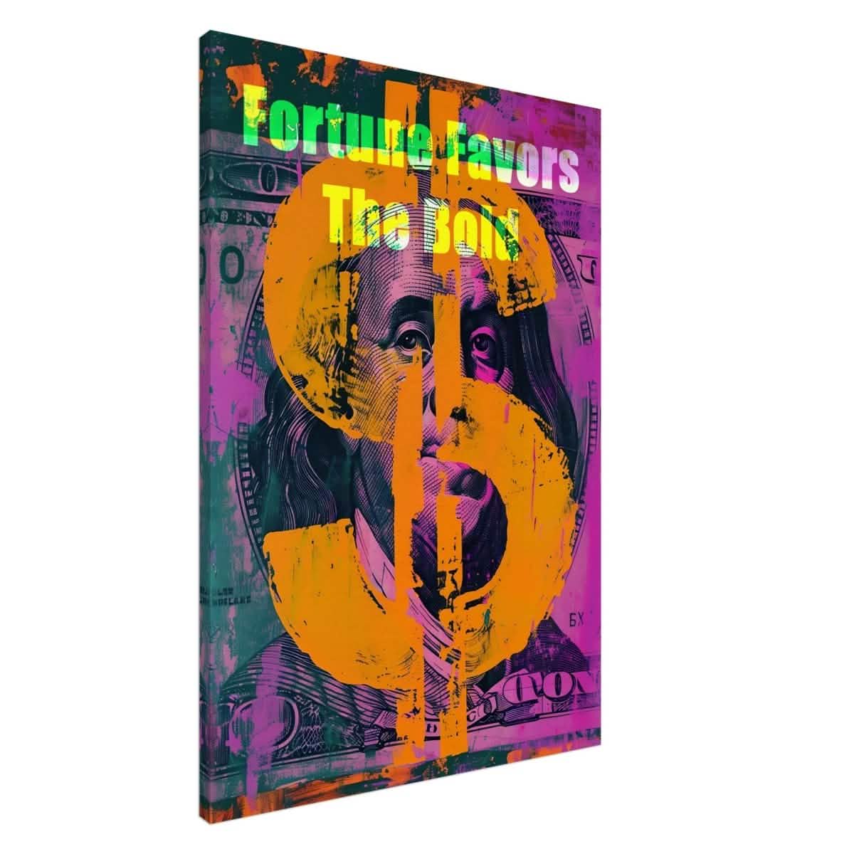 Da Vinci Motivational Wall art Print | Fortune favors the bold - Acrylic Print - 30x45 cm / 12x18″ -