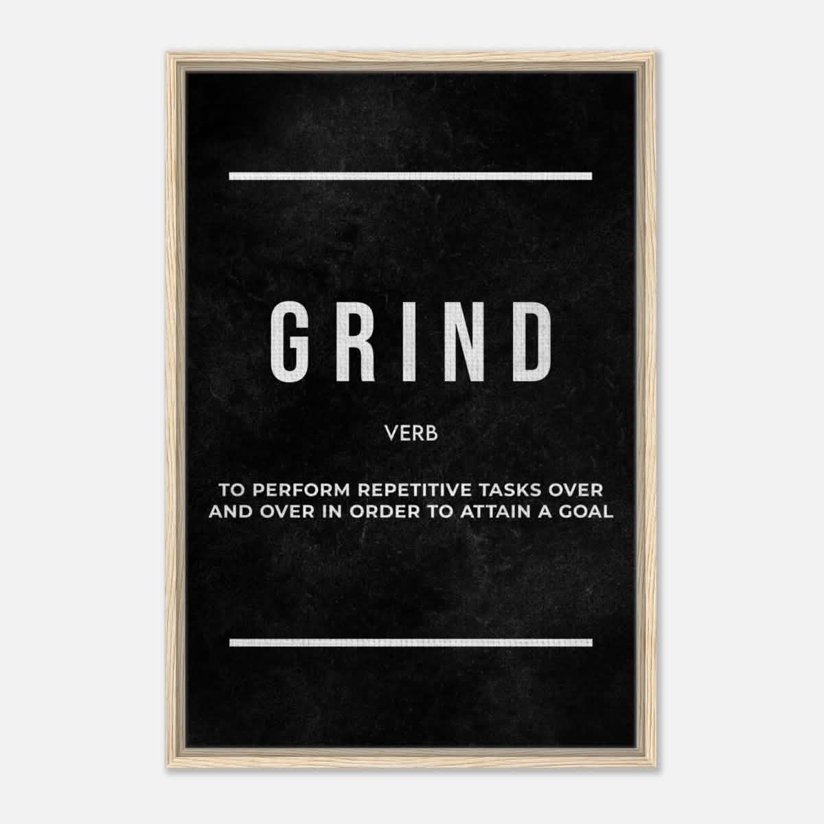 Da Vinci Motivational Wall art Print | Grind - Acrylic Print - 30x45 cm / 12x18″ -