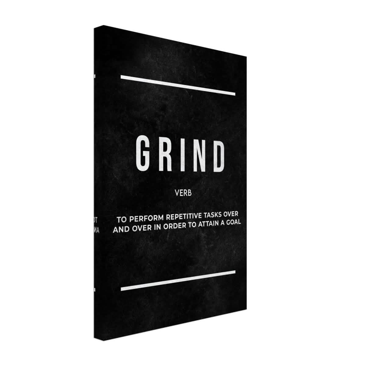 Da Vinci Motivational Wall art Print | Grind - Canvas - 30x45 cm / 12x18″ -