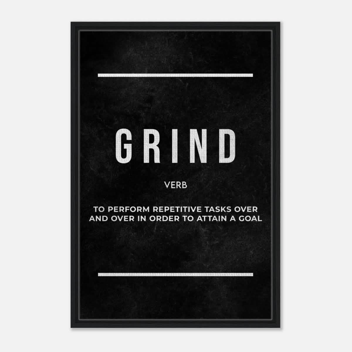 Da Vinci Motivational Wall art Print | Grind - Acrylic Print - 30x45 cm / 12x18″ -