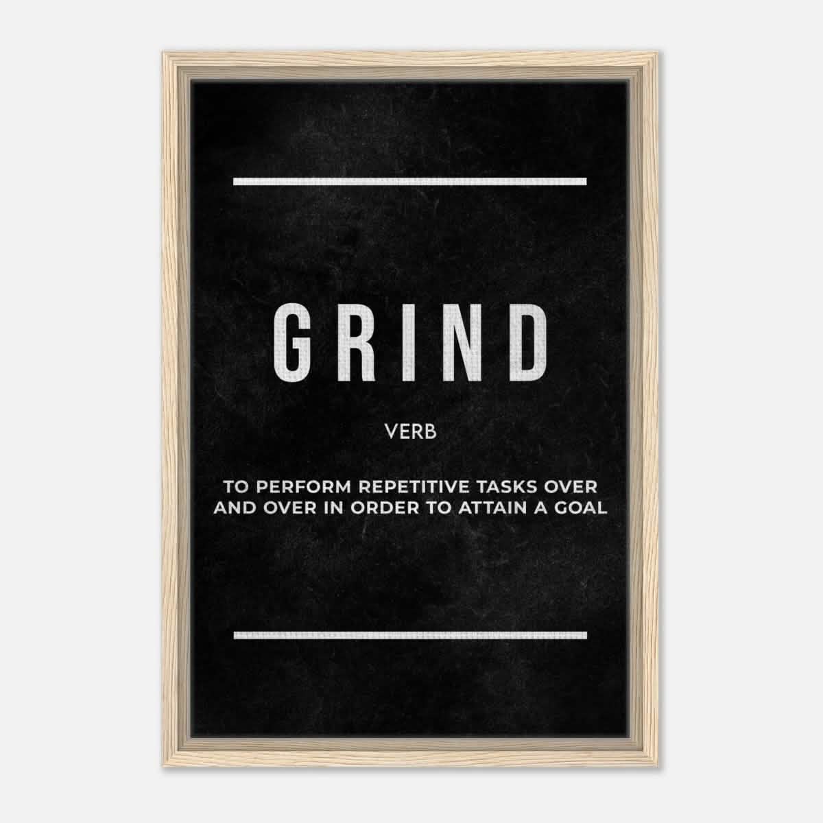 Da Vinci Motivational Wall art Print | Grind - Acrylic Print - 30x45 cm / 12x18″ -