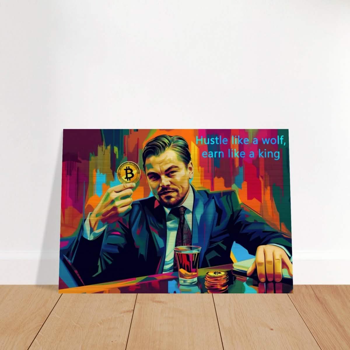 Da Vinci Motivational Wall art Print | Hustle like a wolf - Acrylic Print - 30x45 cm / 12x18″ -
