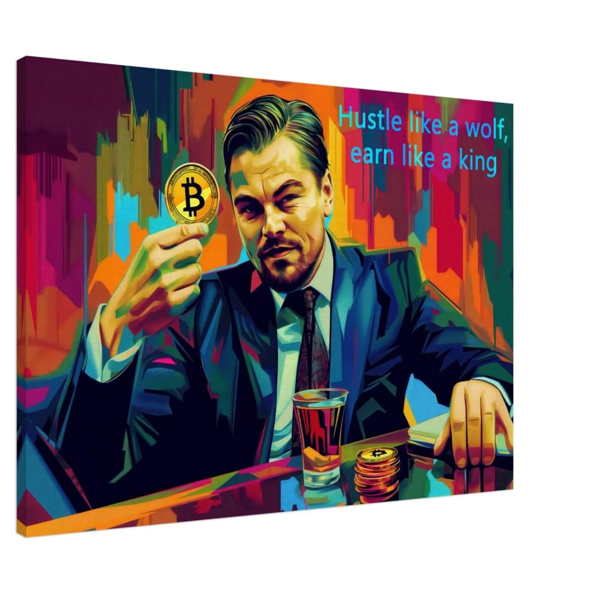 Da Vinci Motivational Wall art Print | Hustle like a wolf - Acrylic Print - 30x45 cm / 12x18″ -