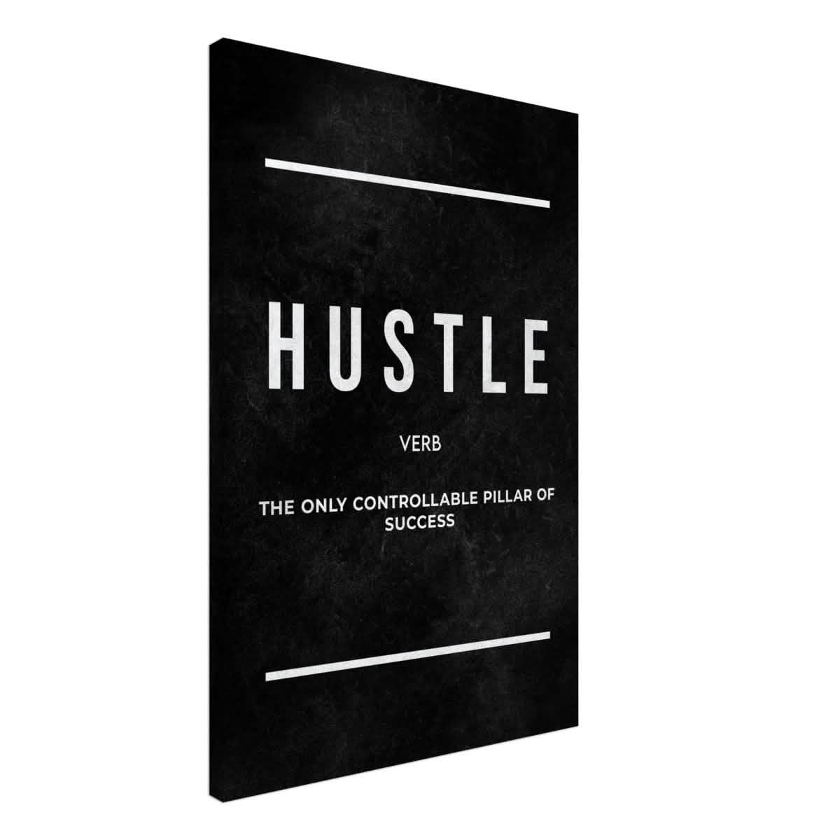 Da Vinci Motivational Wall art Print | Hustle - Acrylic Print - 30x45 cm / 12x18″ -