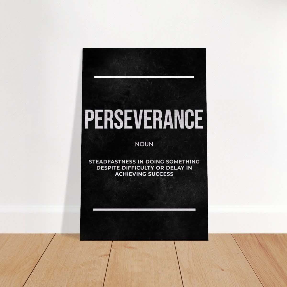 Da Vinci Motivational Wall art Print | Perseverance - Brushed Aluminum Print - 30x45 cm / 12x18″ -