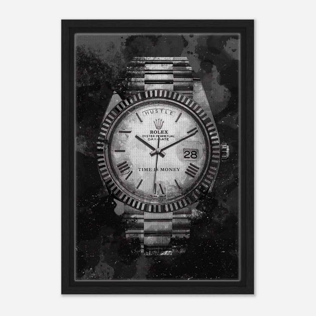Da Vinci Motivational Wall art print | Rolex | Time is money - Acrylic Print - 30x45 cm / 12x18″ -