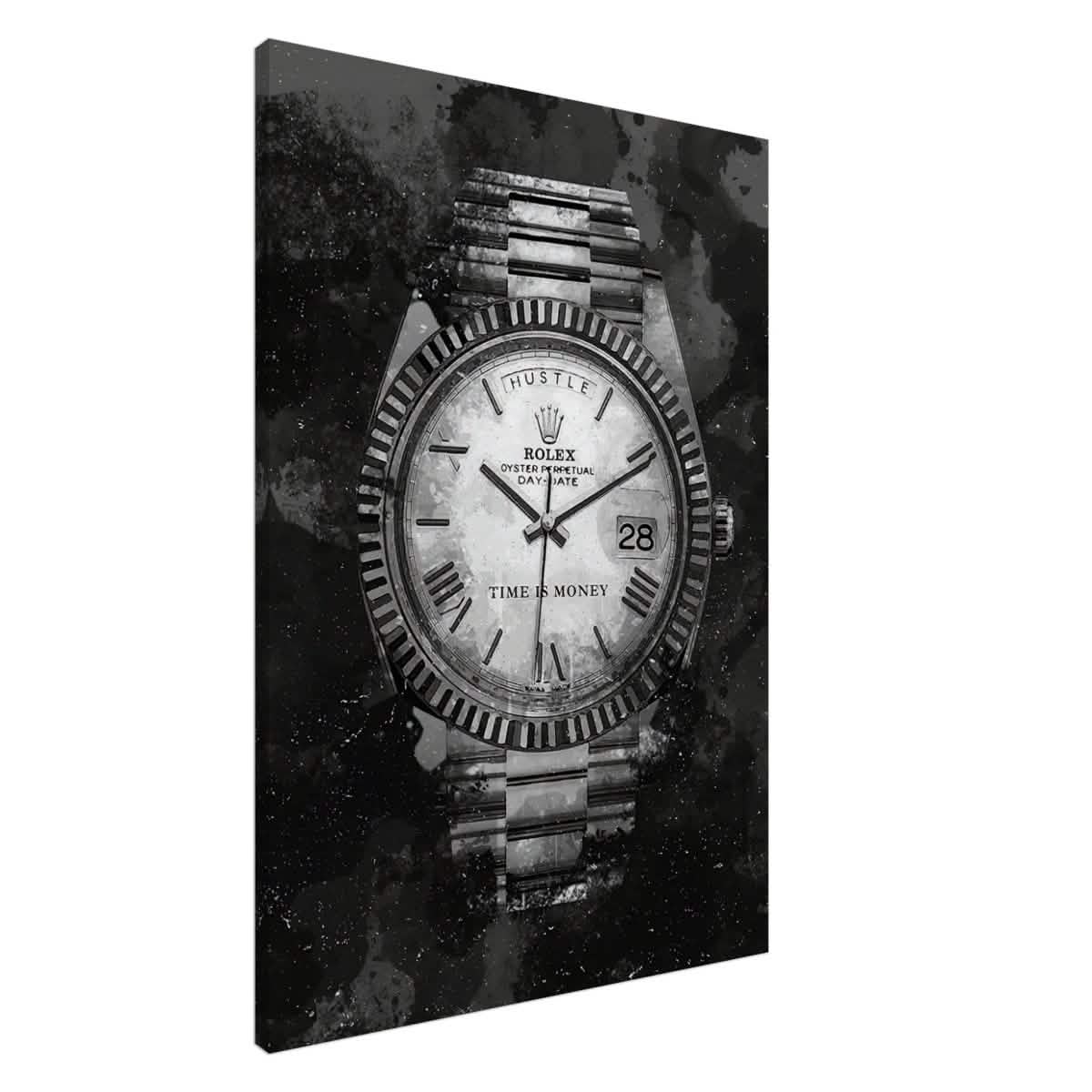 Da Vinci Motivational Wall art print | Rolex | Time is money - Acrylic Print - 30x45 cm / 12x18″ -