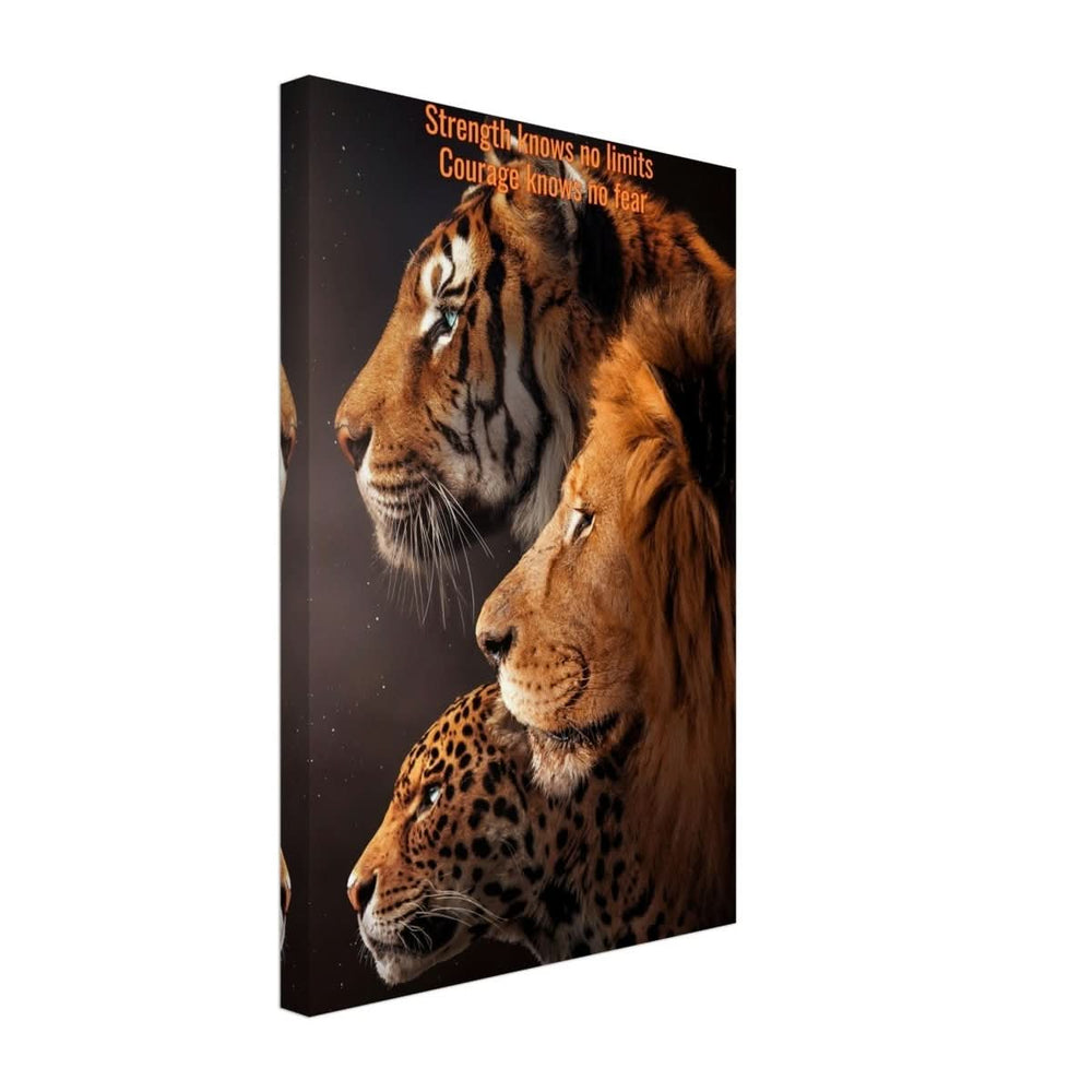 Da Vinci Motivational Wall art Print | Strength knows no limits - Canvas - 30x45 cm / 12x18″ -