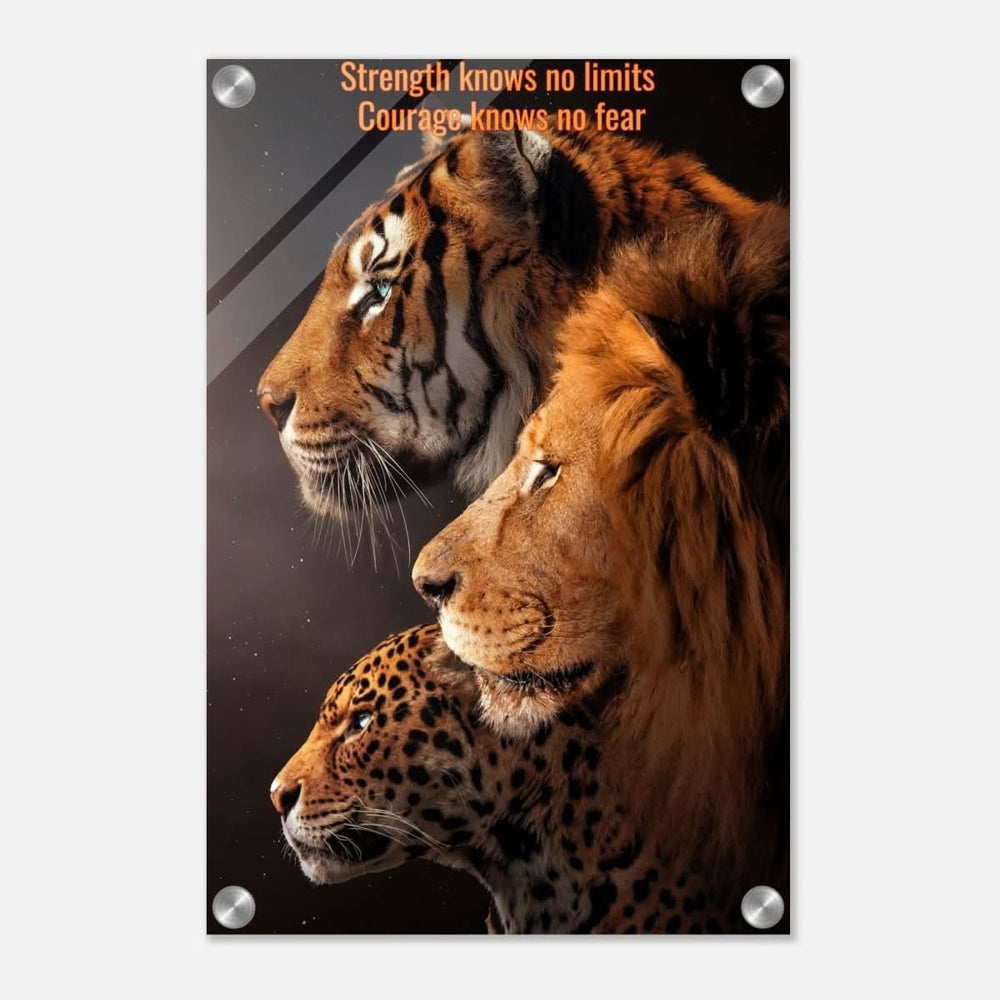 Da Vinci Motivational Wall art Print | Strength knows no limits - Acrylic Print - 30x45 cm / 12x18″ -