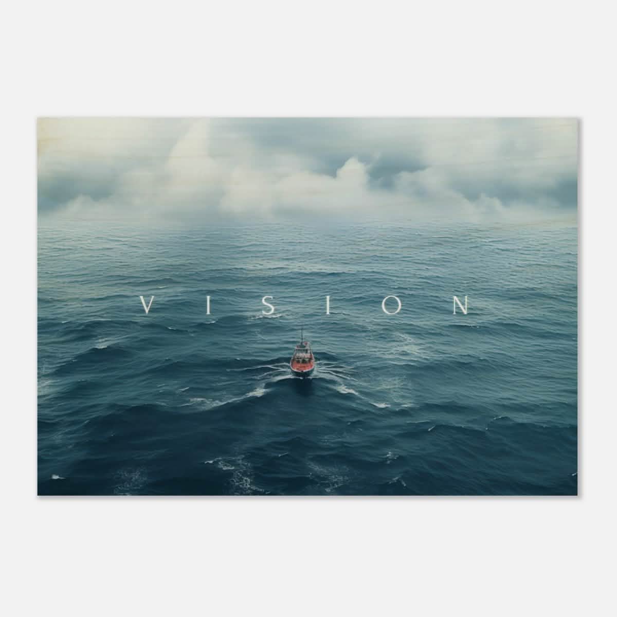 Da Vinci Motivational Wall art Print | Vision - Wood Prints - 70x100 cm / 28x40″ -