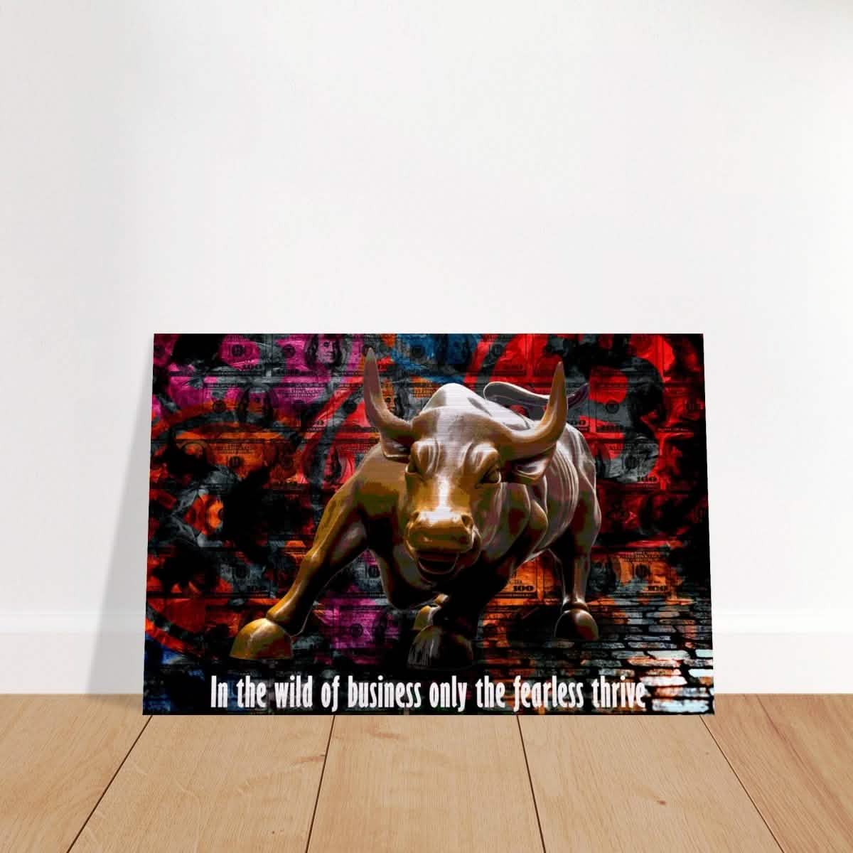 Da Vinci Motivational Wall art Print | Wild Business World - Brushed Aluminum Print - 30x45 cm / 12x18″ -