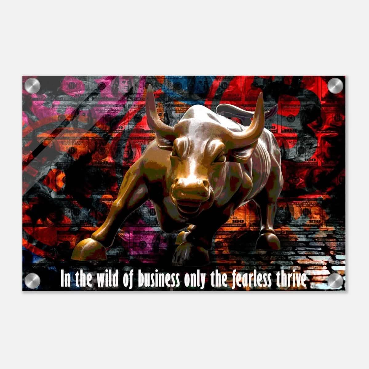 Da Vinci Motivational Wall art Print | Wild Business World - Acrylic Print - 30x45 cm / 12x18″ -