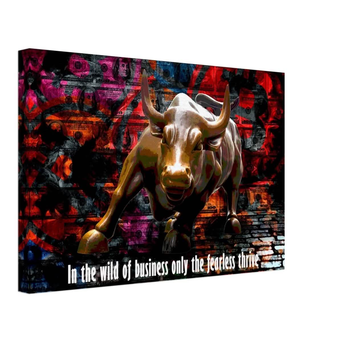 Da Vinci Motivational Wall art Print | Wild Business World - Canvas - 30x45 cm / 12x18″ -