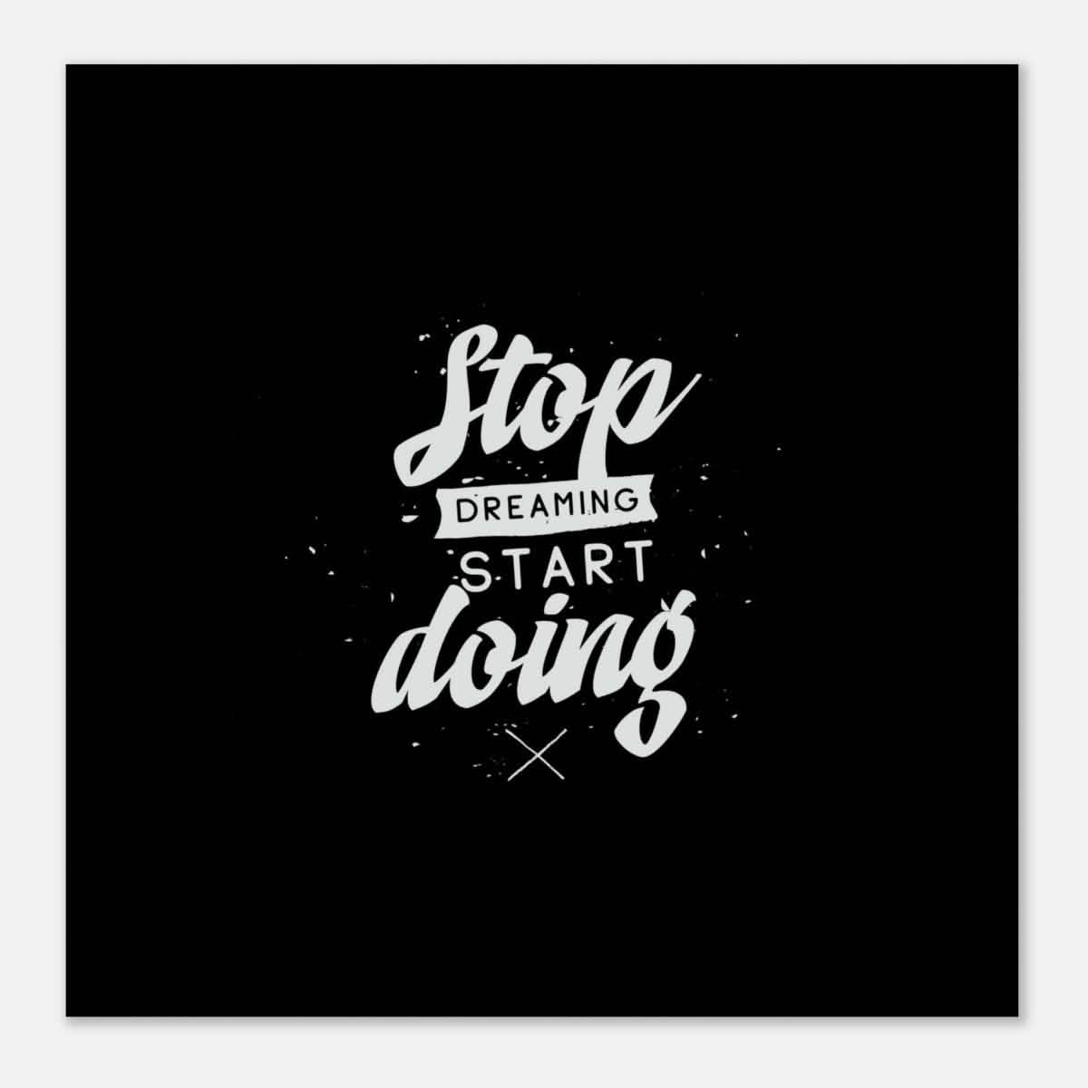 Da Vinci Motivational Wall art | Start - Aluminum Print - 50x50 cm / 20x20″ -