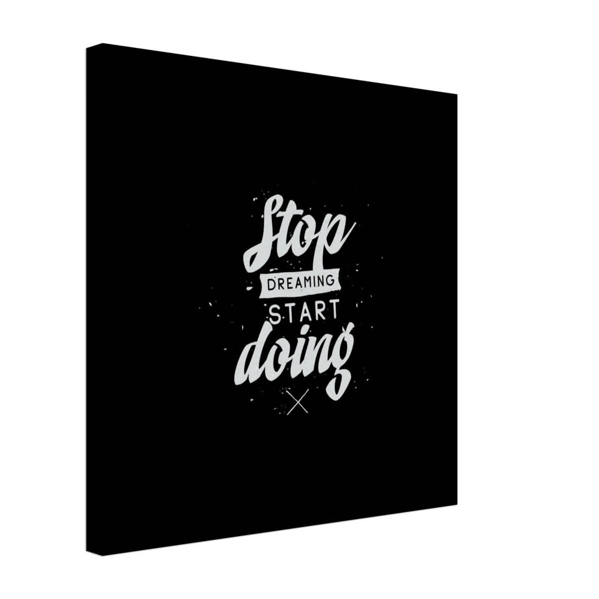 Da Vinci Motivational Wall art | Start - Canvas - 50x50 cm / 20x20″ - Thick