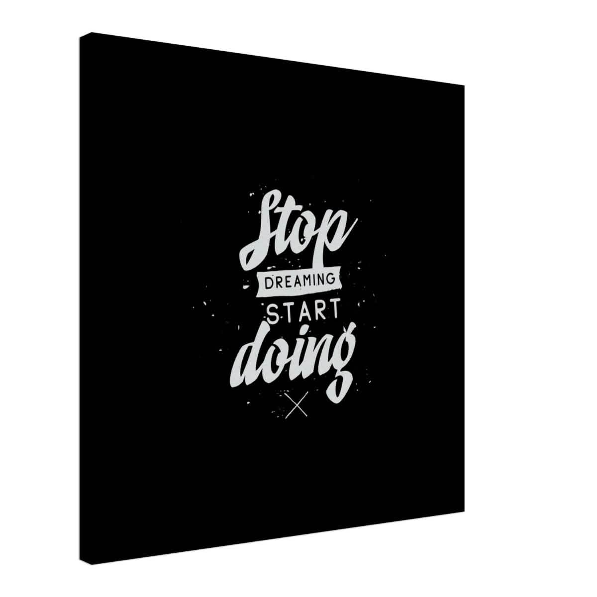 Da Vinci Motivational Wall art | Start - Canvas - 60x60 cm / 24x24″ - Slim
