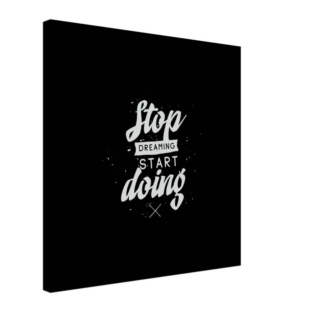 Da Vinci Motivational Wall art | Start - Canvas - 60x60 cm / 24x24″ - Thick