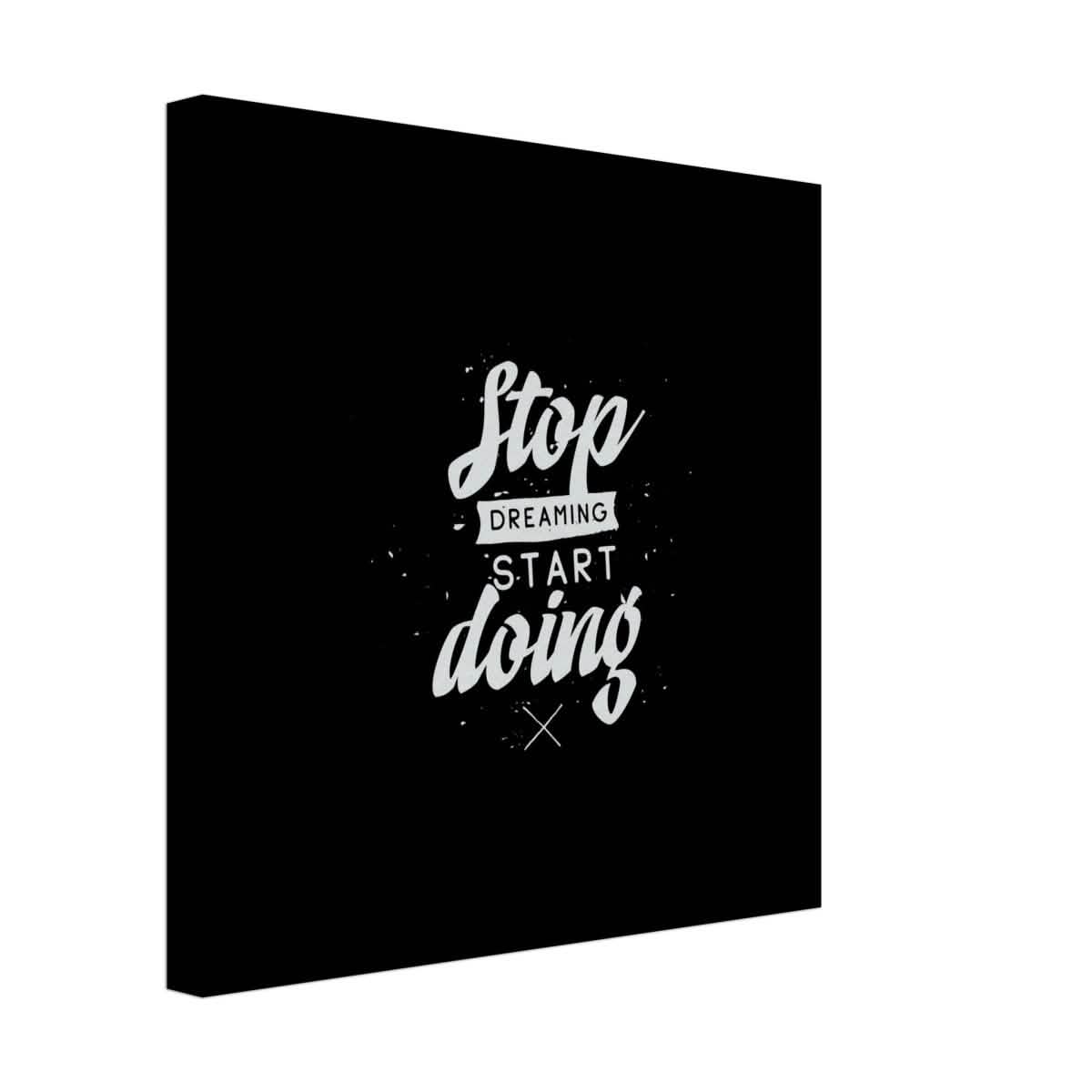 Da Vinci Motivational Wall art | Start - Canvas - 40x40 cm / 16x16″ - Thick