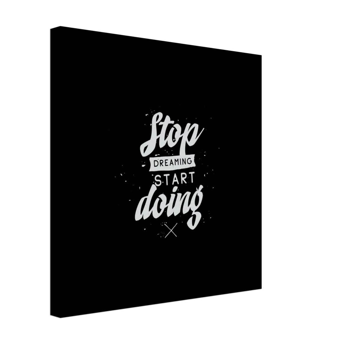 Da Vinci Motivational Wall art | Start - Canvas - 40x40 cm / 16x16″ - Slim